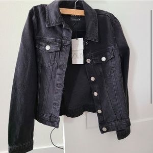 XS Zara Black Denim Jacket